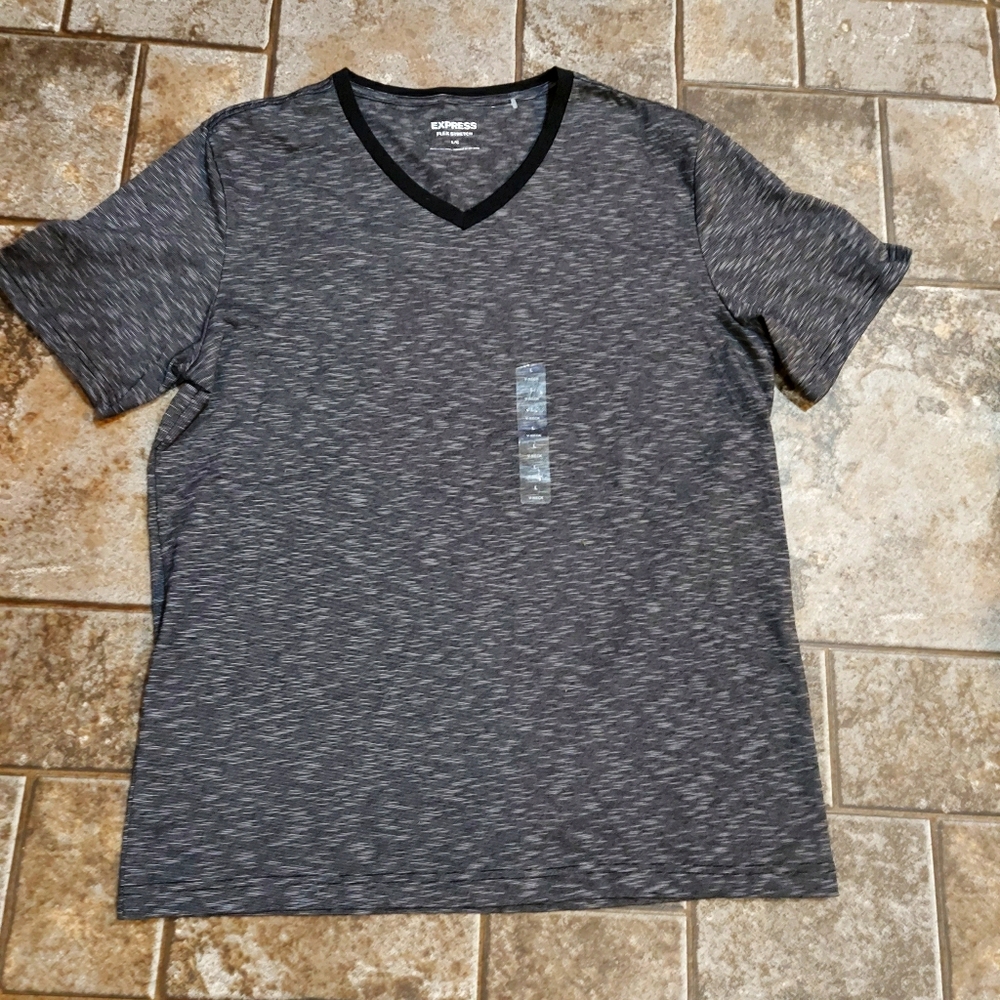 Grey Express flexstretch v neck Size Large